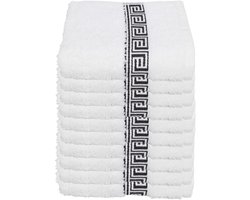 Set van 10 Gastendoekjes 30x50 cm - 100% Katoen, Extra Zacht en Zeer Absorberend