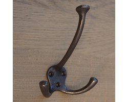 Set van 10  grijze kapstokhaken 'Trio'