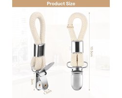 Set van 10 handdoekclips, ringvormige handdoekhaken, Geschikt voor gebruik in huis, kast en badkamer.