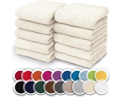 Set van 10 Kleine Badstof Handdoeken 30x30 cm voor Gezicht en Handen - 100% Katoen Turks Badstof