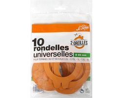 set van 10 rubberen ringen voor glazen potten van 8,5 cm - le parfait - 612100