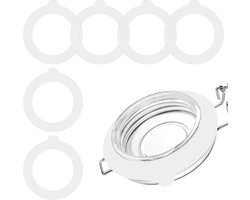 Set van 10 Siliconen Glazen Dichtingen, Lekvrije Rubber Ringen voor Inmaakpotten, Ideaal voor Bewaren en Vershouden van Voedsel