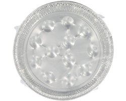 Set van 10 slakkenborden van aluminium 17,5 cm Fackelmann