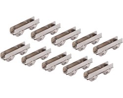 Set van 10 Vervangende Rollen voor Schuifdeuren, 8mm Breed, Geschikt voor Glazen Deuren, Meubels en Douchecabines