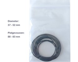 Set van 10 Vierkante Rubberen Aandrijf Riemen / Snaren voor Cassettedecks en Kinderspeelgoed - Middelgroot