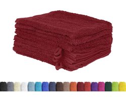 Set van 10 washandjes van 100% katoen - Zacht, absorberend en Oeko-Tex gecertificeerd, 15 x 21 cm