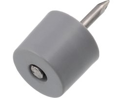 Set van 100 Plankpennen - Planksteunen voor Spijkers 12mm x 20mm - Grijze Kunststof Ondersteuning