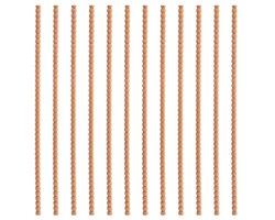 Set van 12 decoratieve houten latten, 40 cm, naturel, voor DIY wand- en meubeldecoratie