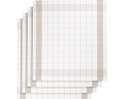 set van 12 keukenhanddoeken - De Witte Lietaer - wit/moonlight - katoen/linnen