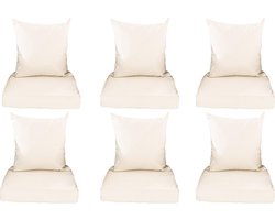 Set van 12 kussenslopen Stavanger Creme