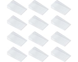 Set van 12 Verstelbare Rubber Wedges voor Meubels, Antislip Deurwiggen voor Badkamer, Balkon en Kinderkamer, Ideaal voor het Stabiliseren van Wankele Meubels