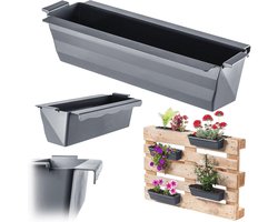 Set van 12 Weerbestendige Euro Pallet Plantenbakken voor Tuin en Balkon