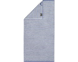 Set van 17 Badhanddoeken 50x100 cm Katoen met Strepen - Nachtblauw