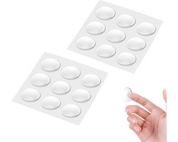 Set van 18 Antislip Siliconen Pads van 30 mm - Zelfklevende Rubber Voetjes en Stoppers voor Thuis en School, Ideaal voor Meubels en Vloeren
