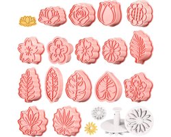 Set van 19 Bloem Koekjesvormen voor Bakken, Decoratie en Feestjes