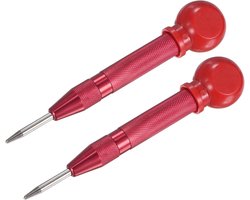 Set van 2 Automatische Centerponsen voor Metaal, Hout en Glas Breken