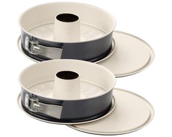 Set van 2 Bakvormen voor taart en savarin met dubbele bodem 28 cm Dr.Oetker Back Trend