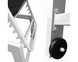 Set van 2 BARBADOS zonnebedden in grijs textilene - wit aluminium