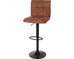 Set van 2 barkrukken MCW-B13, barkruk tegenkruk, imitatiesuède MVG-gecertificeerd ~ vintage lichtbruin