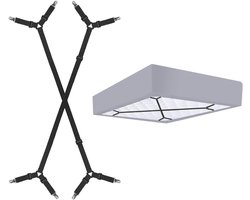 Set van 2 Bedlakens Klemmen voor een Strak en Veilig Beddengoed - Ideaal voor Thuisgebruik en Reis