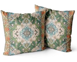 Set van 2 Boheemse Kussenhoezen 60 x 60 cm voor Sofa en Slaapkamer