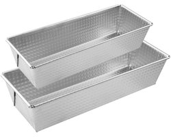 Set van 2 cakevormen 25,5 x 11,2 cm en 30 x 11,5 cm Zenker Silver