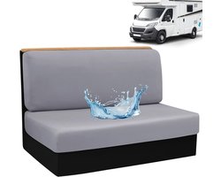 Set van 2 Caravan Stoelhoezen - Beschermende Kussens voor Motorhome, Caravan en Eettafel in Zilvergrijs