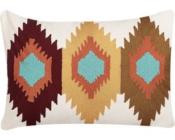 Set van 2 decoratieve kussens DANAPUR Katoen 40 x 60 cm Multicolor Geometrisch patroon