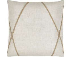 Set van 2 decoratieve kussens LICUALA 45 x 45 cm Beige Geometrisch patroon