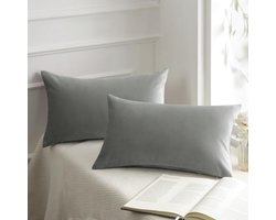 Set van 2 Decoratieve Zachte Fluwelen Kussens in Hartvorm - Sierkussens met Kussensloop 30x50 cm