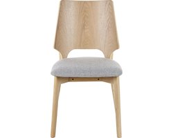 Set van 2 eetkamerstoelen ABEE Lichtbruin