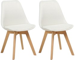 Set van 2 eetkamerstoelen DAKOTA II Gebroken wit