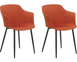 Set van 2 eetkamerstoelen ELIM Oranje
