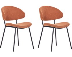 Set van 2 eetkamerstoelen KIANA Oranje