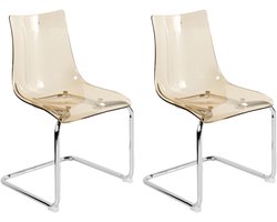 Set van 2 eetkamerstoelen MARSHALL Oranje