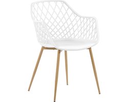 Set van 2 eetkamerstoelen NASHUA Wit