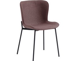 Set van 2 eetkamerstoelen, rood