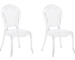 Set van 2 eetkamerstoelen VERMONT Transparant