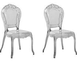 Set van 2 eetkamerstoelen VERMONT Zwart