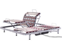 Set van 2 elektrische verstelbare bedframes MOON 180 x 200 cm Donkergrijs