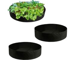 Set van 2 Fleece Plantentassen - Dikke en Geventileerde Potten voor Aardappelen, Tomaten en Groenten, Ideaal voor Bloemen en Tuinieren