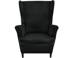 Set van 2 Fluweel Zachte Slipcovers voor Oorfauteuils en Vleugelstoelen