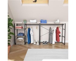 Set van 2 Garderobekasten met Metalen Frame en Planken