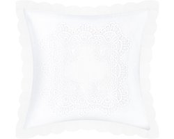 Set van 2 geborduurde kussenhoezen 40x40 cm