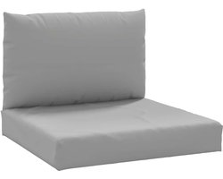 Set van 2 Grijze Loungekussens voor Palletbank