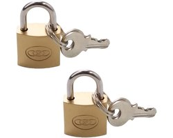 Set van 2 Hangsloten met Sleutel voor Reisaccessoires, Kast en Bagage