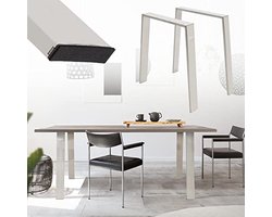 Set van 2 Hoogwaardige Loft Tafelpoten 75 x 72 cm voor Eettafel of Bureau - Industrieel Design