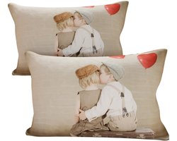 Set van 2 Hypoallergene Microvezel Kussenslopen 50x80 cm