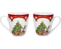 Set van 2 koffiemokken Kerstmagie 53cl Kerstmis