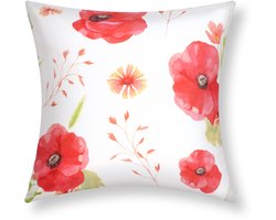 Set van 2 kussenhoezen 40x40 cm Klaproos Design